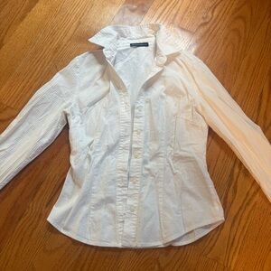 ⭐️Brandy Melville Cream Button-Up Shirt